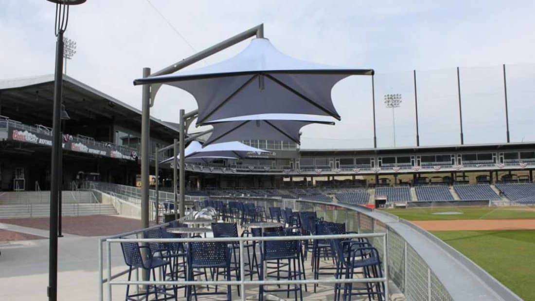 Sporting field and stadium safety padding